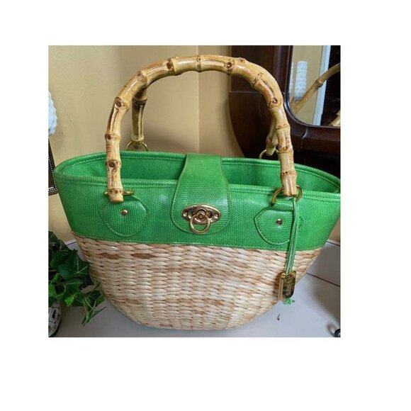 **NWT**MAGGI BARNES Woven Tote Bag - Picture 1 of 5